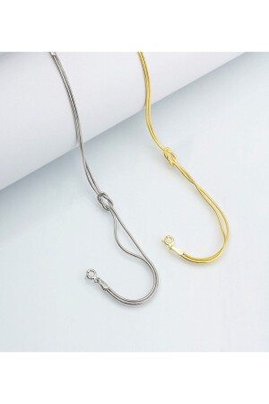 925 Sterling Silver Double Knot Bracelet Bys1167 - Byes