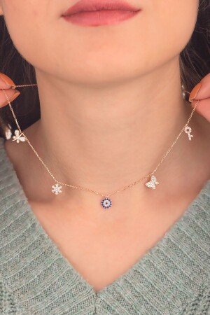 925 Sterling Silver Lucky Necklace BSS-0597 - Miavi Silver