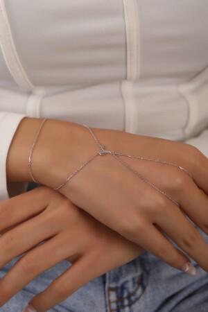 925 Sterling Silver Rhodium Plated White Stone Y Letter Shahmaran - Sunshine
