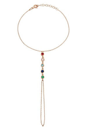 925 Sterling Silver Shahmaran with Colorful Rows of Zircon Stones - B038101 - Argentum Concept