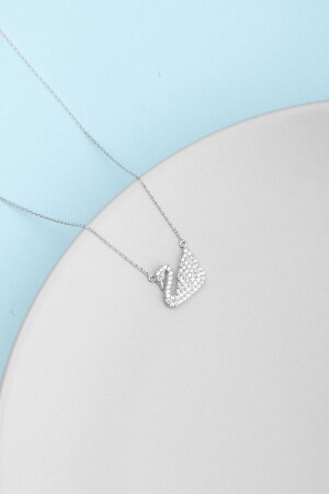 925 Sterling Silver Swan Necklace - Miavi Silver