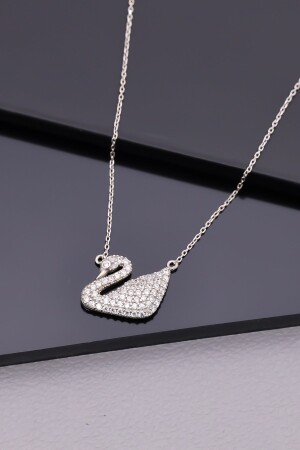 925 Sterling Silver Swan Necklace BSS-2009 - Miavi Silver