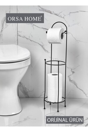 941 Redundant WC Paper Holder Black - ORSA HOME