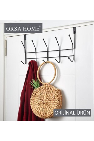 951 10-Arm Door Hanger Matte Black - Orsa Home