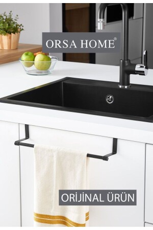 958 Cabinet Door Towel Holder Black - Orsa Home