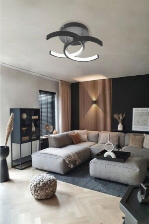 9636 Plofonyer Black LED Chandelier 9636 PLF SY - Eray Aydınlatma
