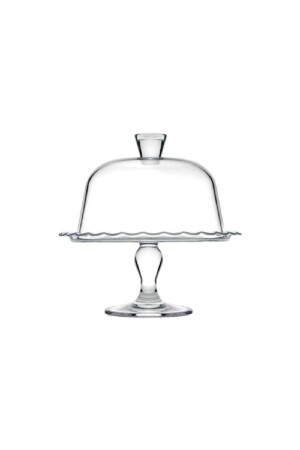 96952 Patisserie Footed Cake Jar Serving Plate with Lid 96952-1 petite patiserrie - Paşabahçe