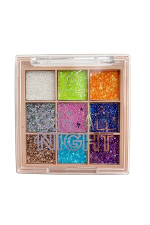 9’lu Glitter Far Paleti Simli Işıltılı - Rs Ronassi Cosmetics
