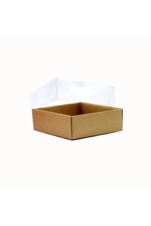 9x9x3 cm Kraft Acetate Box with Lid (50 pcs) copycopycopyYB-AX-190505 - YakupBabada