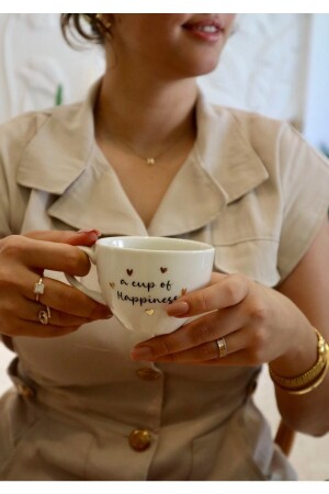 A Cup Of Happiness Teacup - Linden Art Porcelain