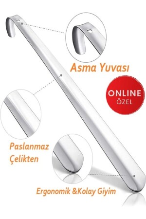 A Quality 65 Cm Long Steel Metal Shoe Horn Kereta Kerata Iron Shoe Horn - Namlar