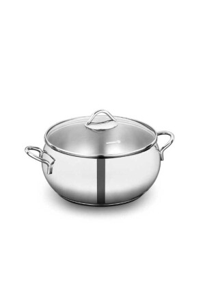 A1071 Chubby 16x9cm 1. 8lt Single Stainless Steel Pot - KORKMAZ