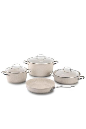 A1272 Granita 7 Piece Cookware Set HBV000007V238 - KORKMAZ
