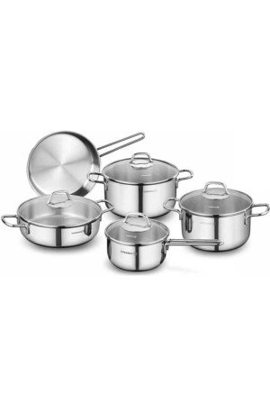 A1609 Perla 9 Piece Cookware Set 2015ST000868 - KORKMAZ