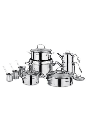 A1702 Steama 15 Piece Steel Dowry Set - Korkmaz