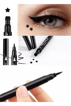 Ab Çift Uçlu Yıldız Desenli Eyeliner - Hbtasarim