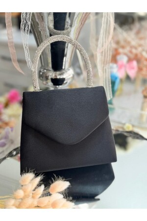 ABENDKLEIDERTASCHE MIT GRIFF AUS SATINSTEIN FÜR HOCHZEITEN, ABSCHLUSSABschlüsse - STILVOLLE EINLADUNGEN. - Blacktavern