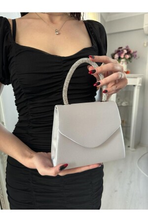 ABENDKLEIDERTASCHE MIT GRIFF AUS SATINSTEIN FÜR HOCHZEITEN, ABSCHLUSSABschlüsse - STILVOLLE EINLADUNGEN. - Blacktavern