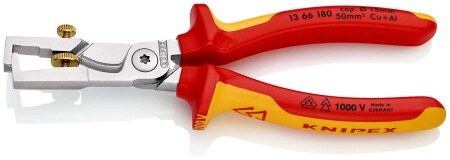 Abisolier- und Schneidzange KNIPEX StriX 1366180SB - Knipex