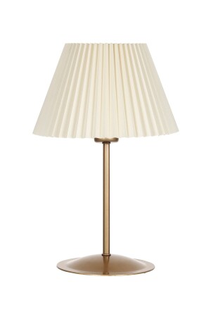 Abj-ec01 Lampenschirm aus antik mattgoldenem Metall – Creme - Epifanio