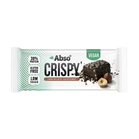 AbsoRICE Abso Crispy Bar - Vegan Protein Bar (50 g, Chocolate Hazelnut) - AbsoRICE