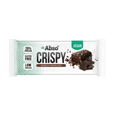 AbsoRICE Abso Crispy Bar - Vegan Protein Bar (50 g, Double Chocolate) - AbsoRICE