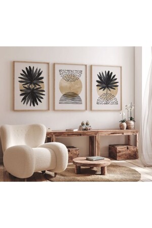 Abstract Decorative 3 Piece Painting my line - woodhomeworks