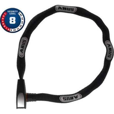 Abus Steel-O-Chain 8807K/85 siyah kilit - Abus