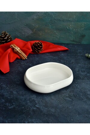Acar Curved 18 Cm Oval Large Appetizer Bowl sct-21-0228 ACAR - şirin eşyalarım
