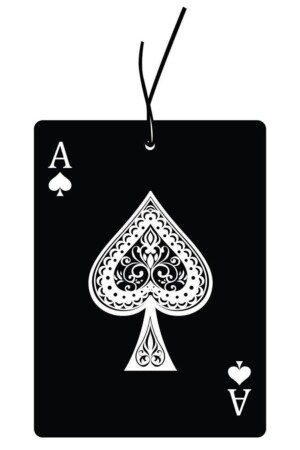 Accessories Ace of Spades Designed Perfume Essence Printed String Decorative Hanging Mirror Auto Vehicle Smell macaas11 - Mad