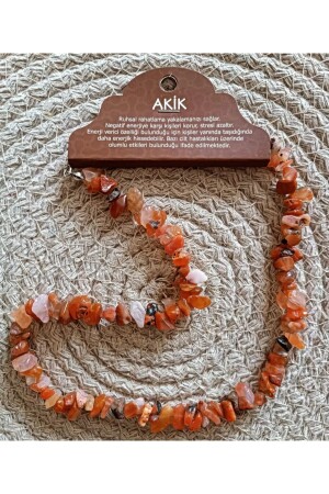 Achat Stein Kırıktaş Heilung Naturstein Halskette Design - Devritarz