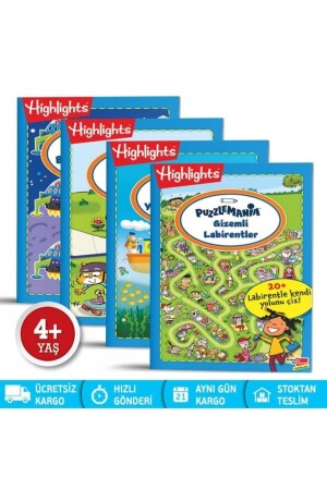 Achtung Workshop Highlights Puzzlemania On The Go 4er-Set - Dikkat Atölyesi Yayınları