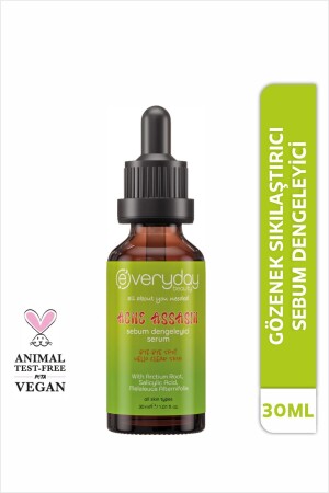 Acne Assasin Sebum Dengeleyici Serum 30ml Sivilce Karşıtı Gözenek Ve Siyah Nokta Giderici - Everyday Beauty