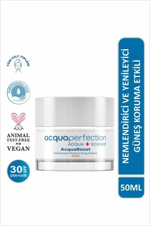 Acquaboost Yoğun Nemlendirici- Yenileyici Ve Güneş Koruma Etkili Yüz Kremi 50 ml (SPF30) - Acqua Perfection