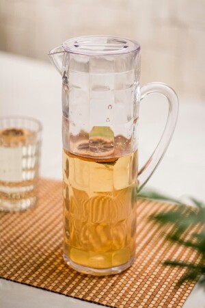Acrylic Allegra 1.5 Lt Transparent Jug (FITS IN THE REFRIGERATOR DOOR SHELF) Ews_6598 - EWs