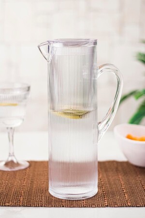 Acrylic Baroque 1.5 L Transparent Jug (FITS IN THE REFRIGERATOR DOOR SHELF) A-138 - EWs