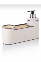 Acrylic Luxury Liquid Soap Dispenser, Brush Holder and Sponge Holder Set Sun4764 - Sunplast