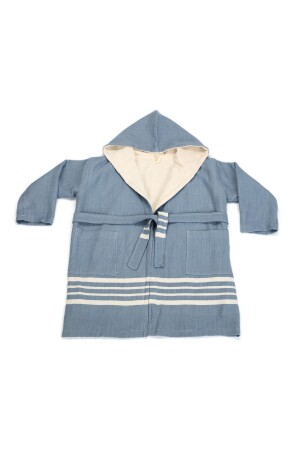 Ada Kapuzen-Kinderbademantel Aviator Blue PSHC1055SB - PESHCE