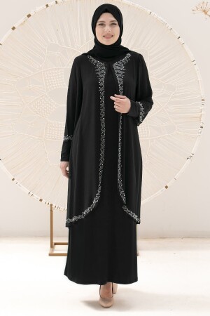 Adalya Evening Dress Black Fhm838 - Fahima