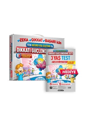 Adeda Neuro Via Aufmerksamkeitsstärkungsset für 3 Jahre und visueller Aufmerksamkeitstest - Adeda Yayınları
