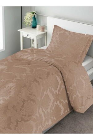 Adella Single Bedspread Cappuccino - Çeyiz Bahçesi
