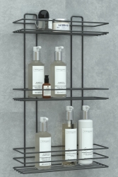 Adhesive 3-layer Bathroom Shelf Shower Shampoo Holder Wall Organizer Organizer zbt0010 - zabata