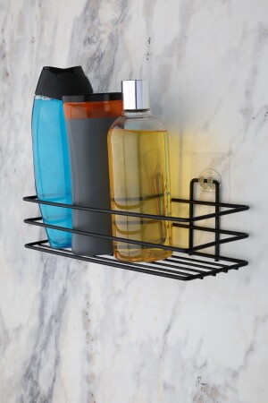 Adhesive Bathroom Shelf - Matte Black EVNT01 - evina