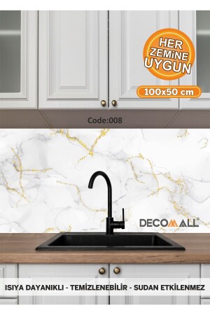 ADHESIVE PATTERNED FOIL COVERING BETWEEN WALL CABINET KITCHEN COUNTERTOP (50x100cm) - Decomall
