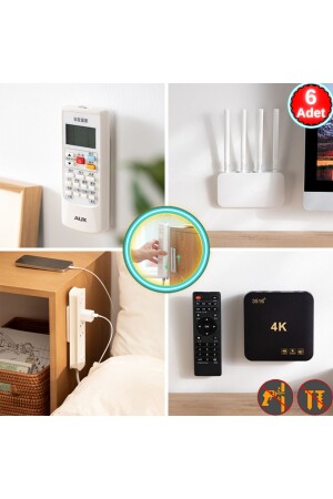 Adhesive Plastic Item Fixing Apparatus Sliding Socket Cable Holder 6 Pieces Colorful - Omilife