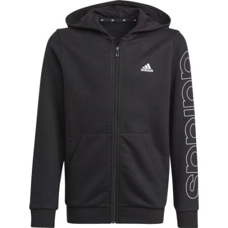 Adidas Boys' B Lin Fz Hoodie Black - Adidas