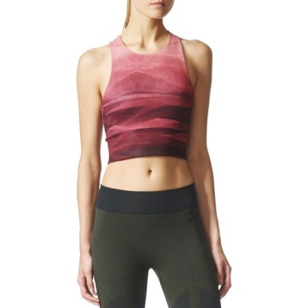 Adidas Crop Graph Mlg Shirt Tactile Rose - Adidas