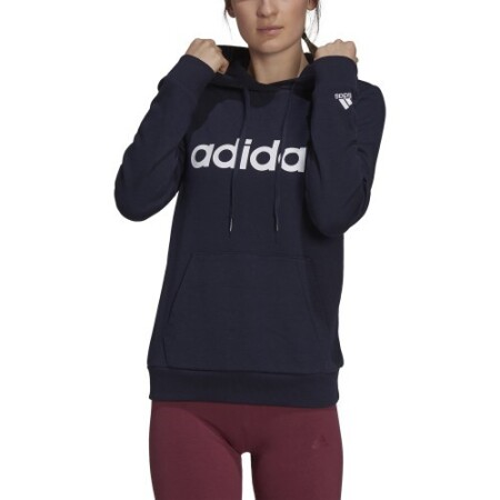 Adidas Damen-Sweatshirt mit Kapuze und schmalem Fuß, Blau H07797 - Adidas
