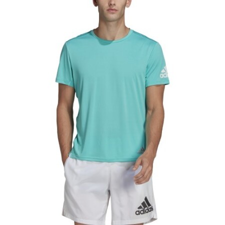 Adidas Erkek Tişörtü Koşu Tişörtü M Nane Yeşili HB7475 - Adidas