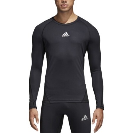 Adidas Futbol Forması Alphaskin Sport Uzun Kollu Siyah CW9486 - Adidas fitness